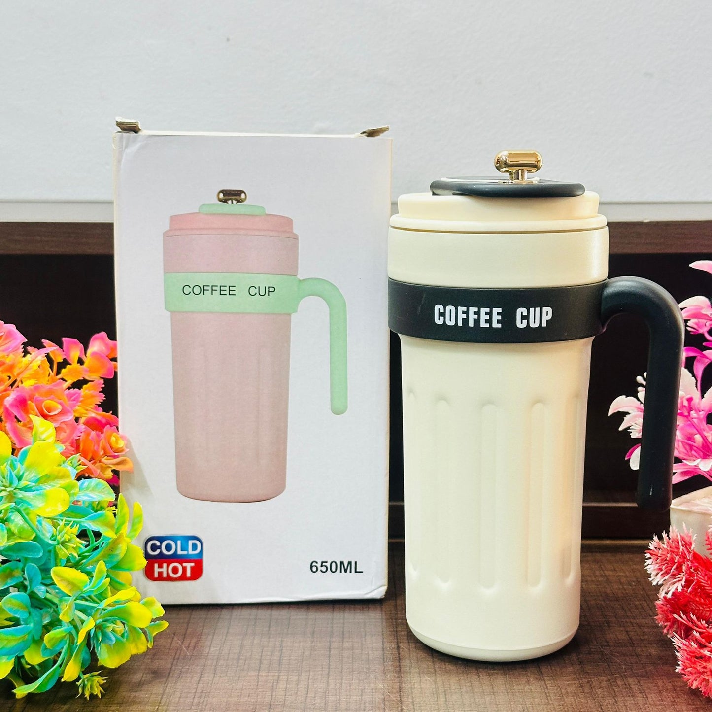 Premium Smart Insulated Stainless Steel Coffee Mug with Temperature Sensor