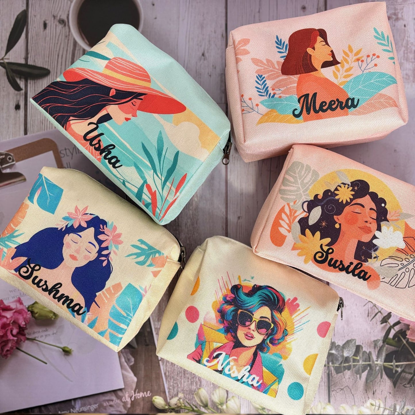 Personalized Laminated Jute Pouch