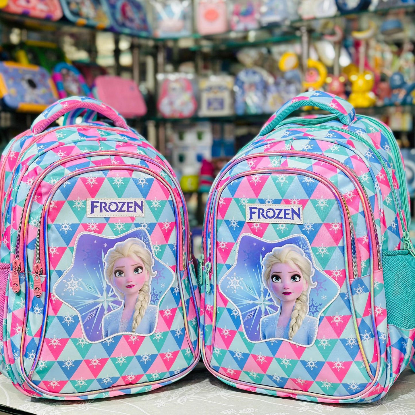 Disney Frozen 18-Inch Jumbo Backpack | 4-Zipper Mega-Storage Edition