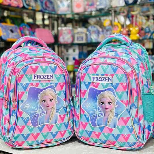 Disney Frozen 18-Inch Jumbo Backpack | 4-Zipper Mega-Storage Edition