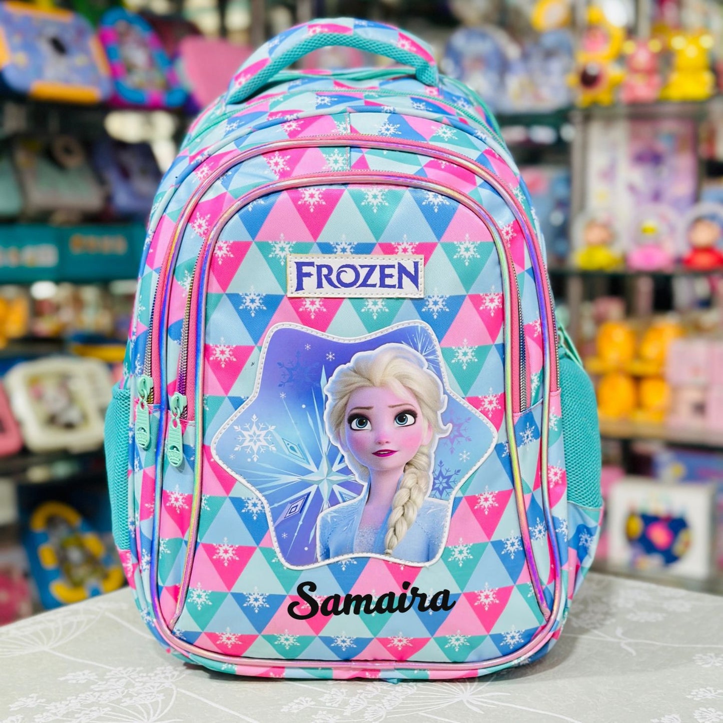 Disney Frozen 18-Inch Jumbo Backpack | 4-Zipper Mega-Storage Edition