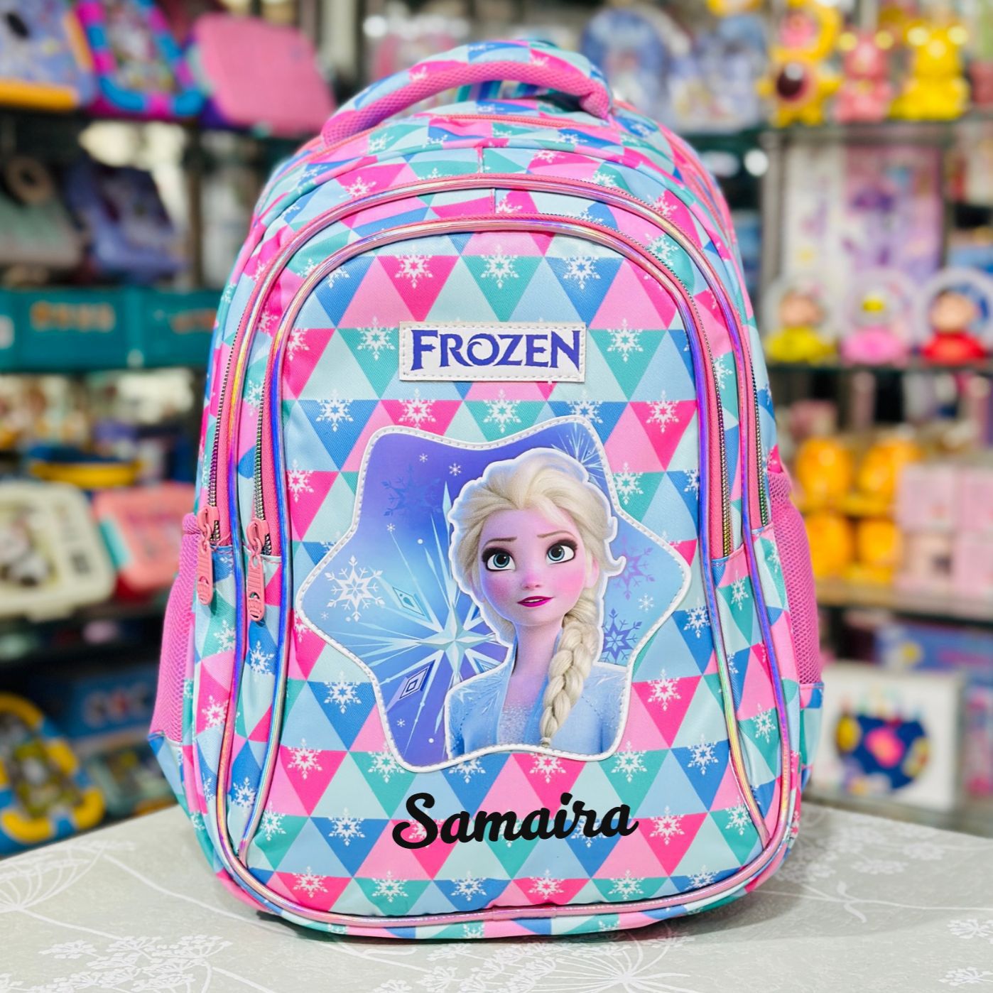 Disney Frozen 18-Inch Jumbo Backpack | 4-Zipper Mega-Storage Edition
