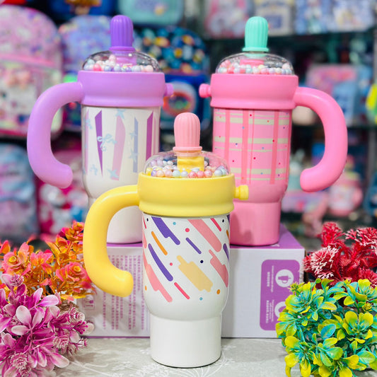 Premium 800ml Insulated Stainless Steel Bubble Top Sipper Tumbler