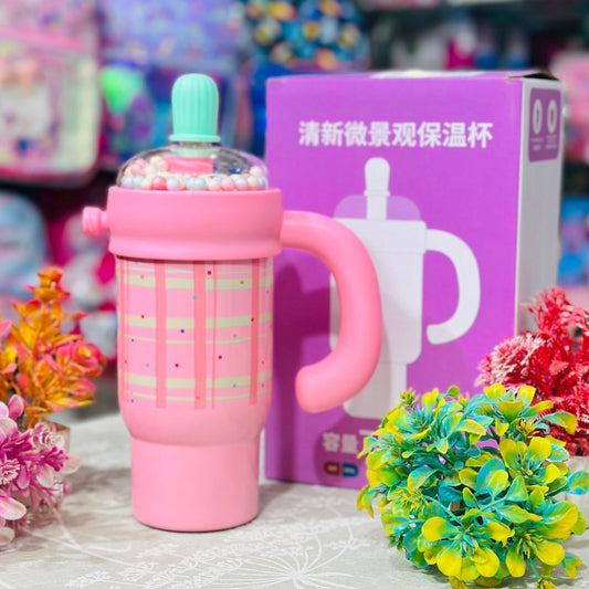 Premium 800ml Insulated Stainless Steel Bubble Top Sipper Tumbler