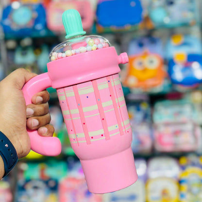 Premium 800ml Insulated Stainless Steel Bubble Top Sipper Tumbler