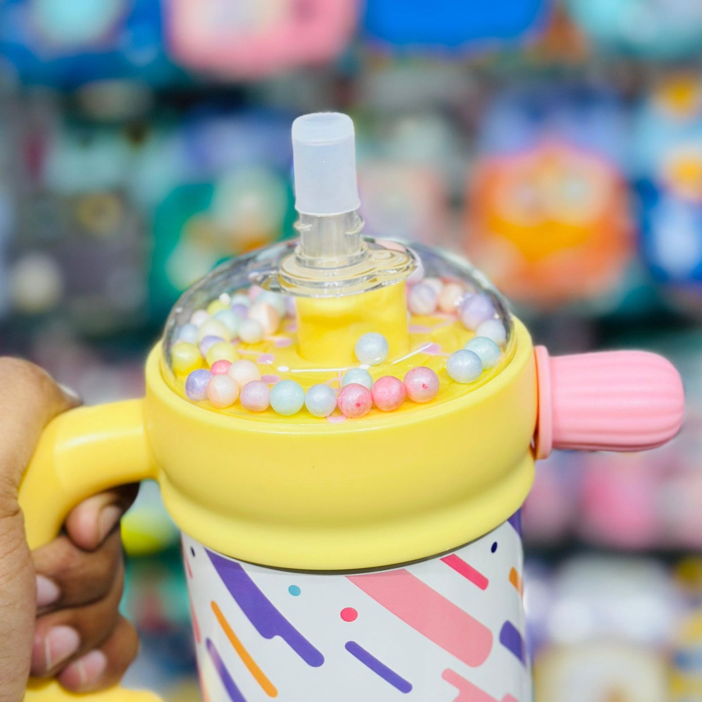 Premium 800ml Insulated Stainless Steel Bubble Top Sipper Tumbler