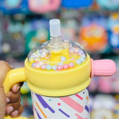 Premium 800ml Insulated Stainless Steel Bubble Top Sipper Tumbler