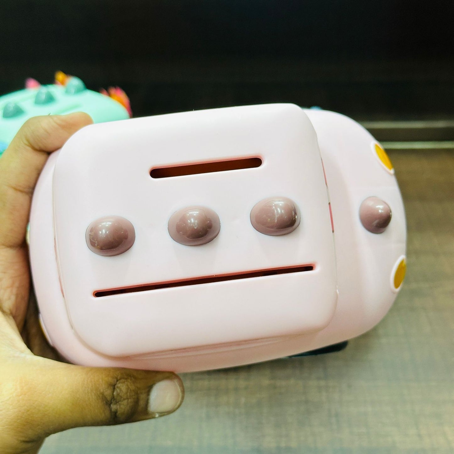Premium Car-Shaped Piggy Bank with Smart Number Lock (2-in-1 Toy)