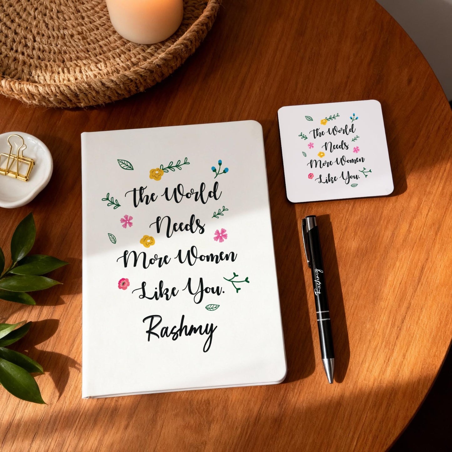 Personalized 3-Piece Desk Essentials Combo