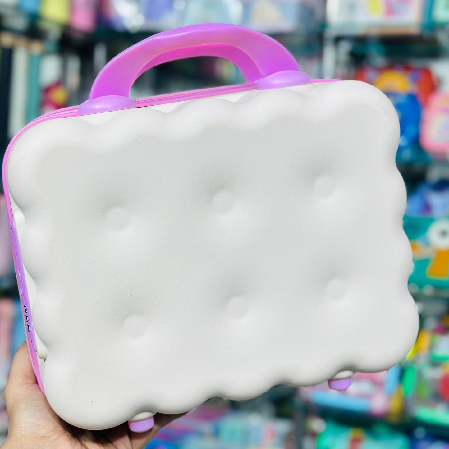 Premium Biscuit-Shaped Mini Luggage & Travel Bag