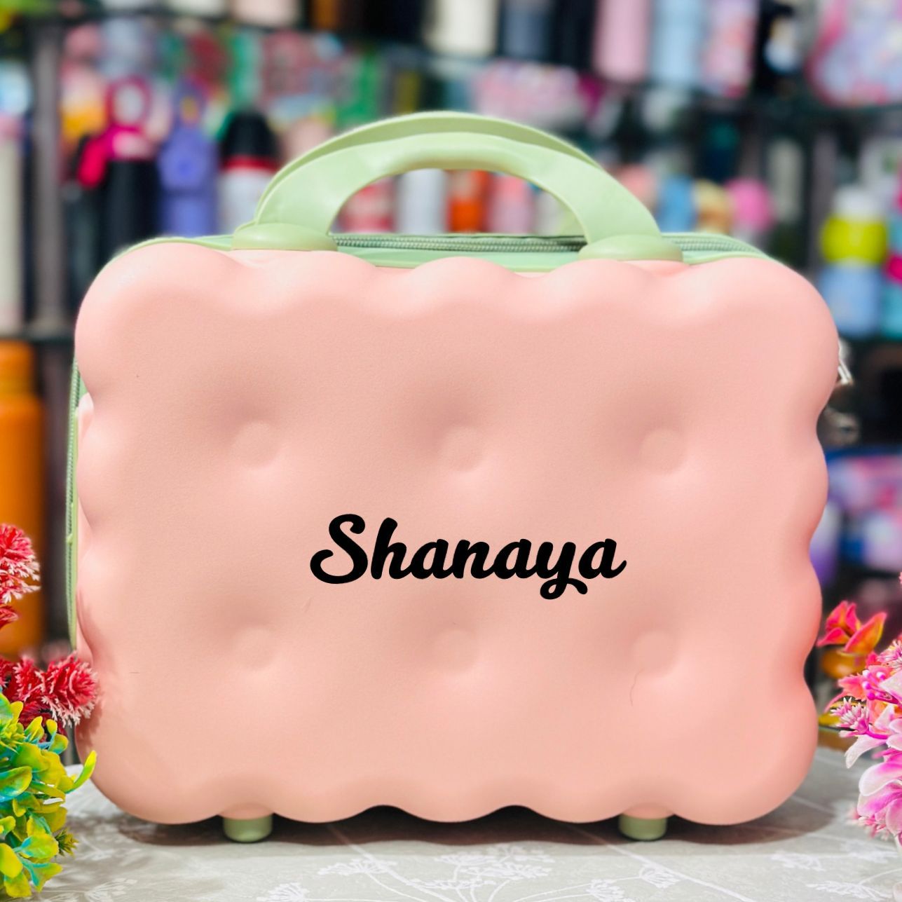 Premium Biscuit-Shaped Mini Luggage & Travel Bag