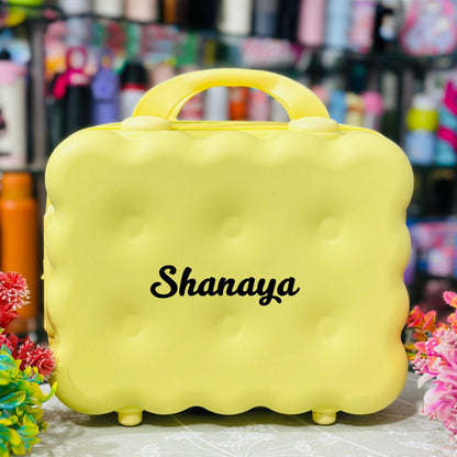 Premium Biscuit-Shaped Mini Luggage & Travel Bag