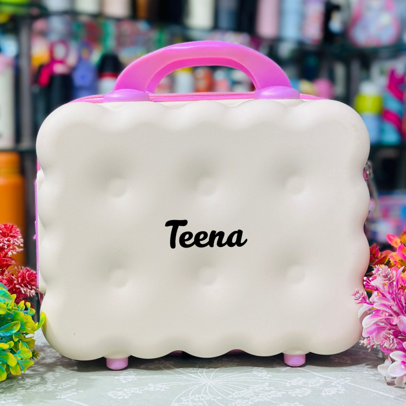 Premium Biscuit-Shaped Mini Luggage & Travel Bag
