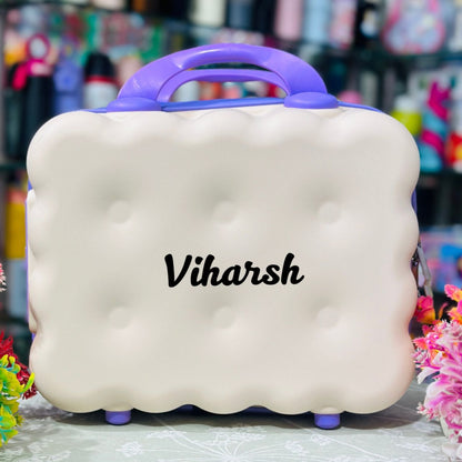 Premium Biscuit-Shaped Mini Luggage & Travel Bag