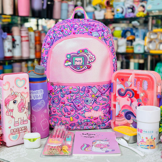 Ultimate Back-to-School Mega Hamper | 16-Inch Smiggle Backpack & 8-Piece Essentials Set