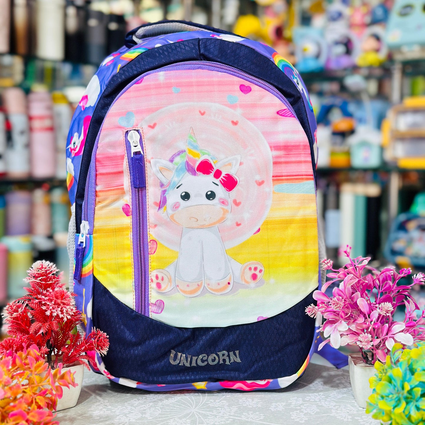 The Complete Student Essentials Hamper | 15-Inch 4-Zipper Backpack & 8-Piece School Set