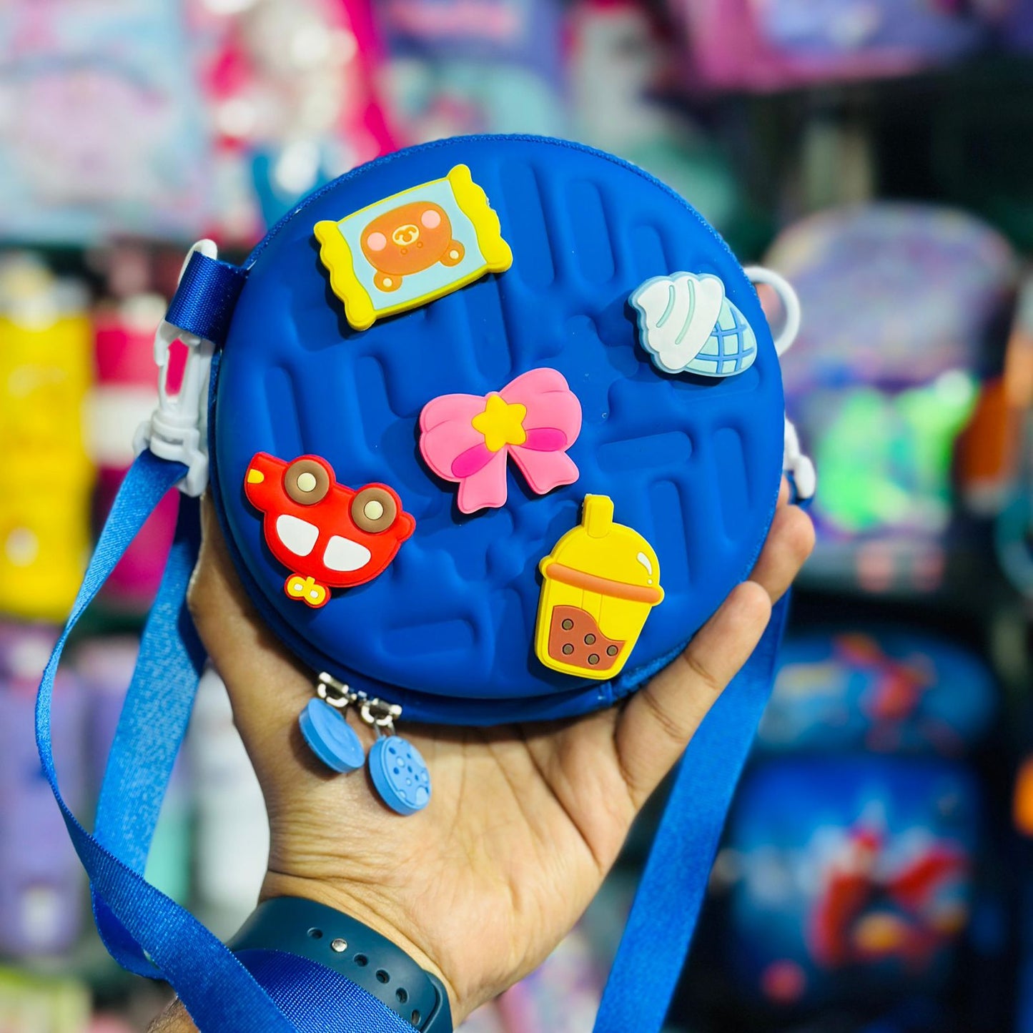 Premium Stylish EVA Sling Bag for Kids with Fun Jibbitz