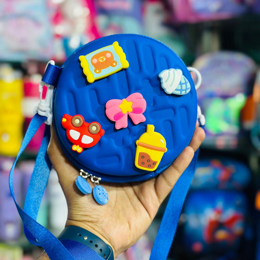 Premium Stylish EVA Sling Bag for Kids with Fun Jibbitz