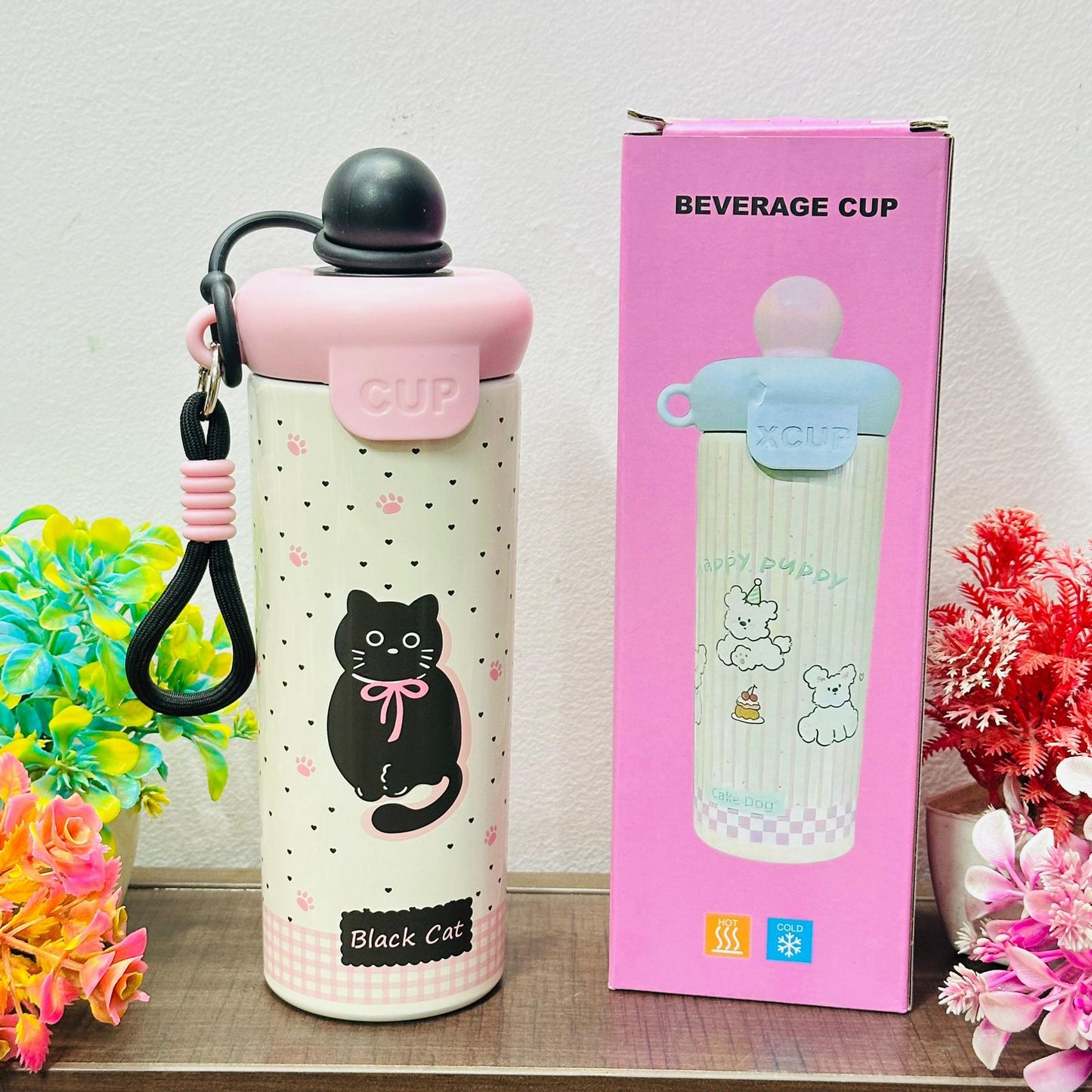 Premium 600ml SUS-304 Insulated Ice Cream Tumbler with Keychain