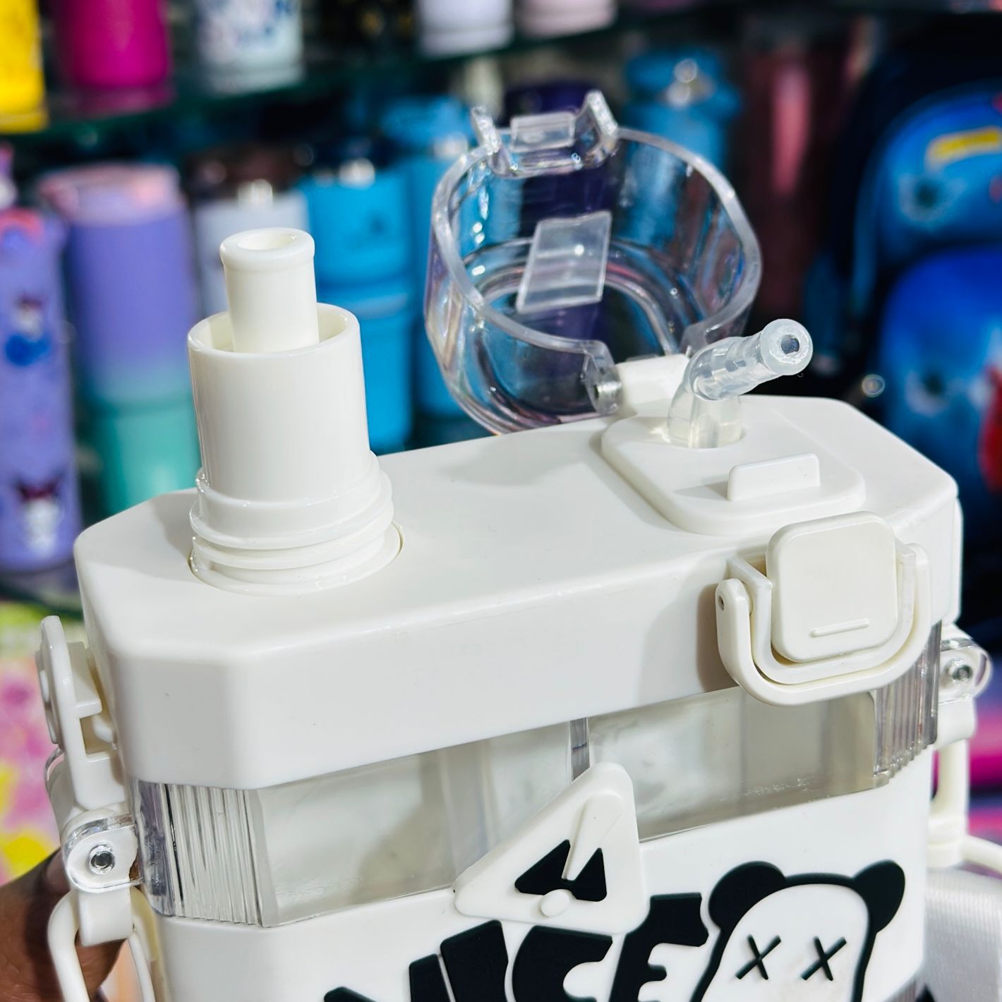 Premium 500ml Dual-Section Sipper Bottle