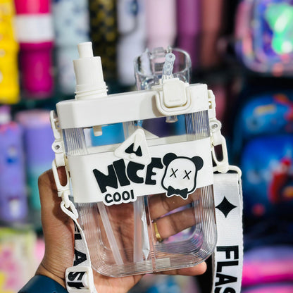 Premium 500ml Dual-Section Sipper Bottle