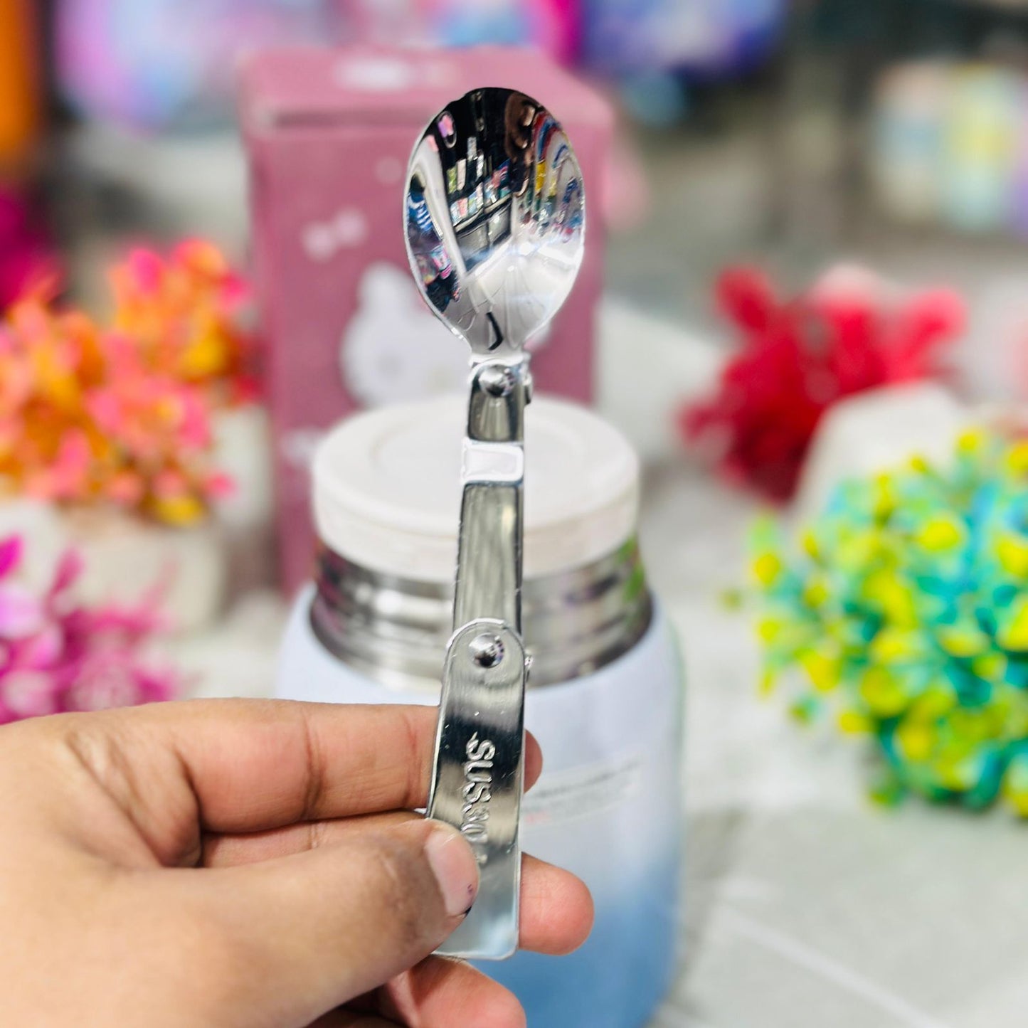 Premium 560ml Insulated Stainless Steel Kids Food Jar with Spoon