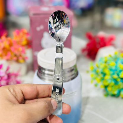 Premium 560ml Insulated Stainless Steel Kids Food Jar with Spoon