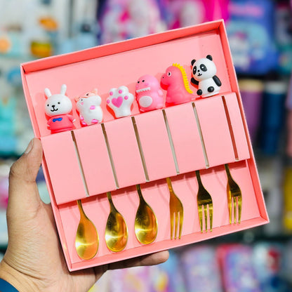Premium 6-Piece Stainless Steel Kids Cutlery Gift Set