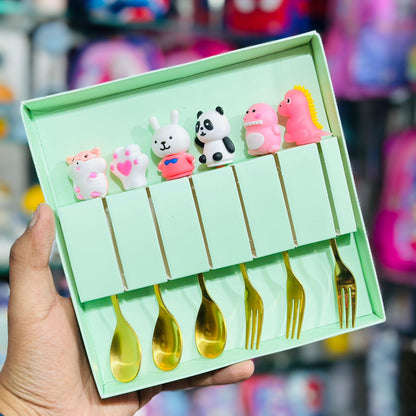 Premium 6-Piece Stainless Steel Kids Cutlery Gift Set