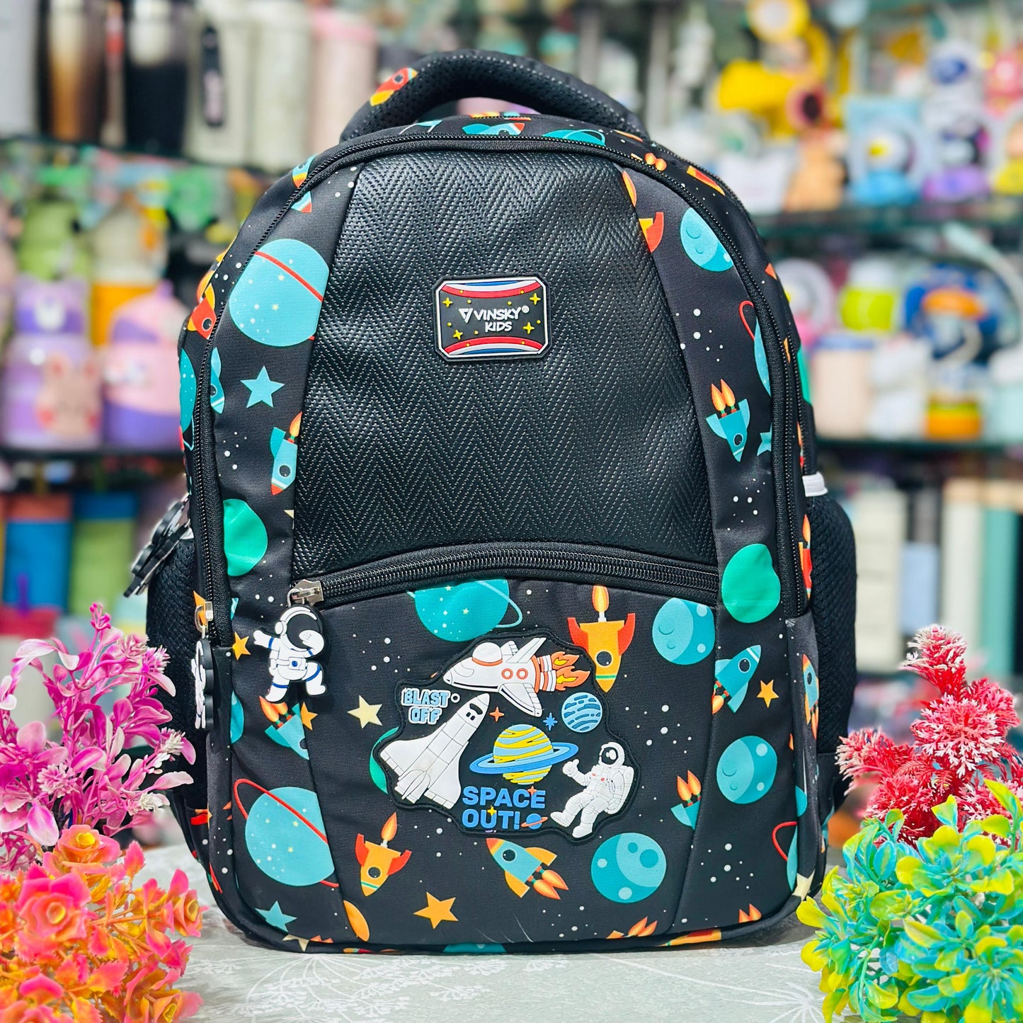 16-Inch Premium 4-Zipper Multi-Theme Backpack | Waterproof & Orthopedic Support