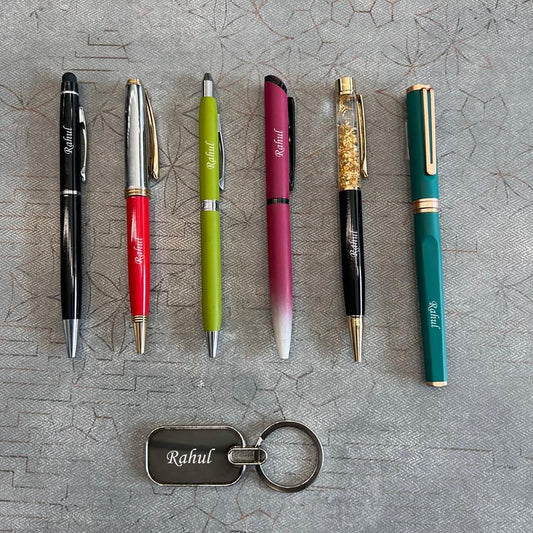 Personalized 6-in-1 Pen Set With FREE Keychain