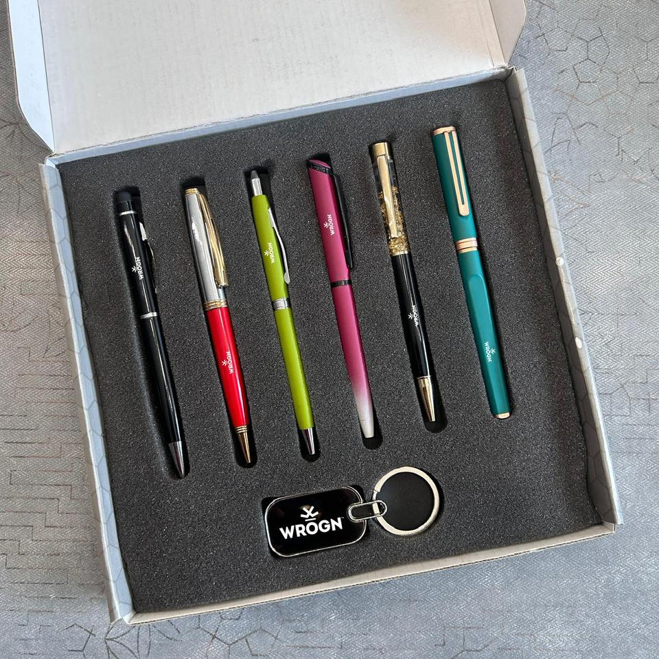 Personalized 6-in-1 Pen Set With FREE Keychain