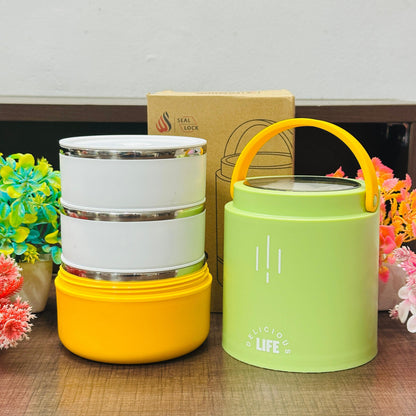 Premium 900ml Insulated Stainless Steel Adult Lunch Box