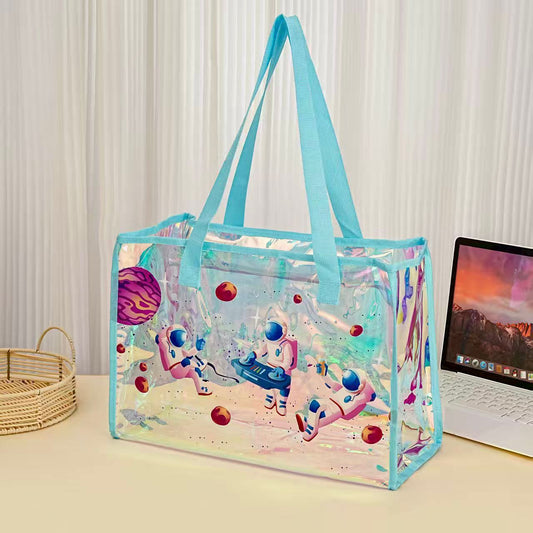 Premium Holographic Prism Tote Bag