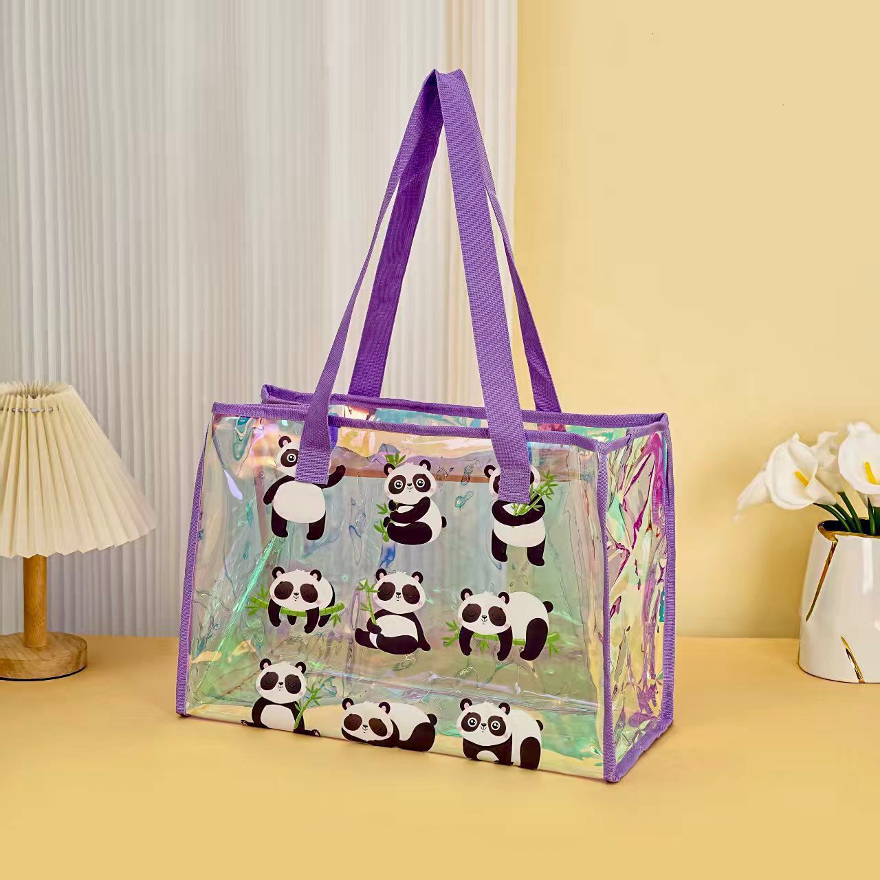 Premium Holographic Prism Tote Bag