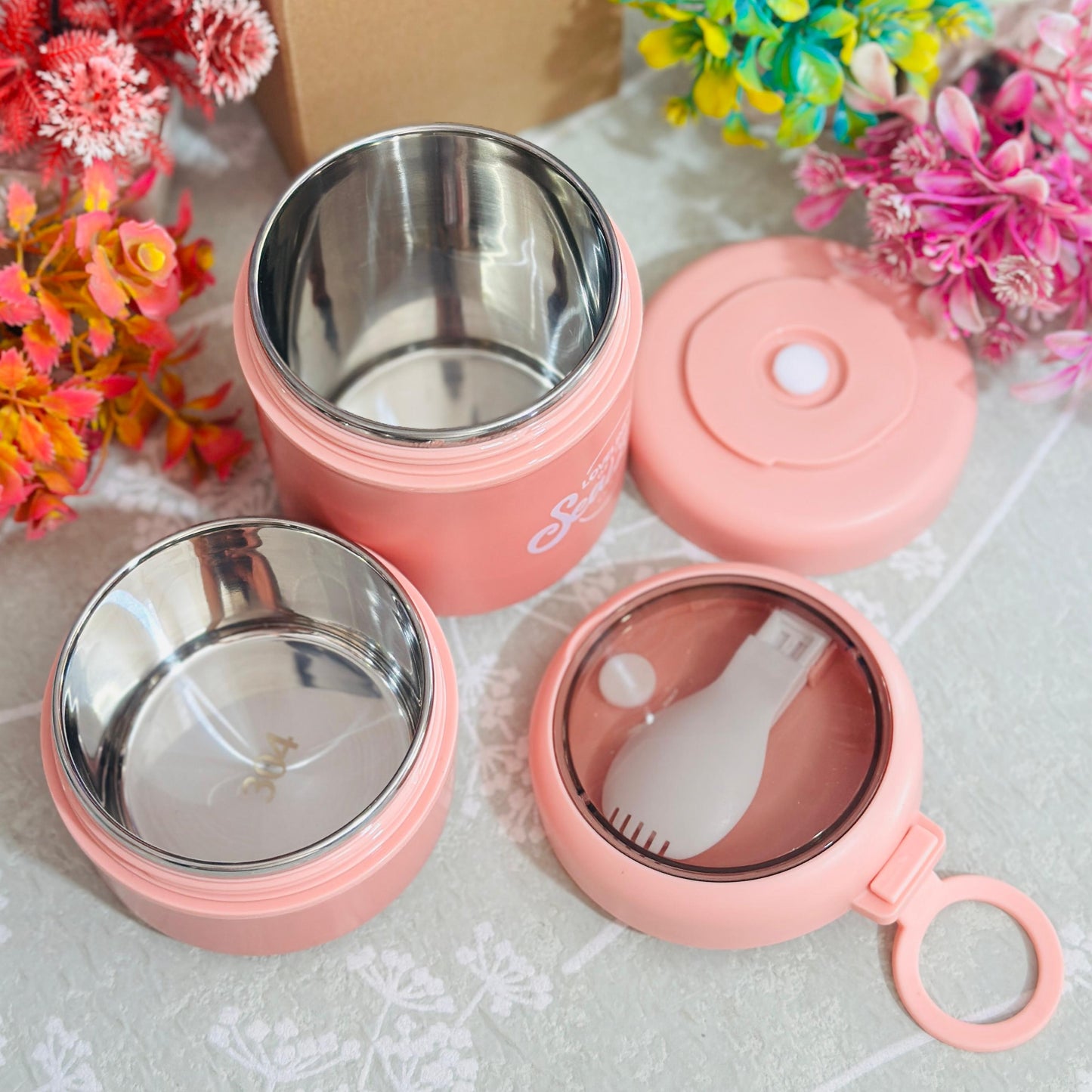 Premium Double Decker Stackable Stainless Steel Meal Box