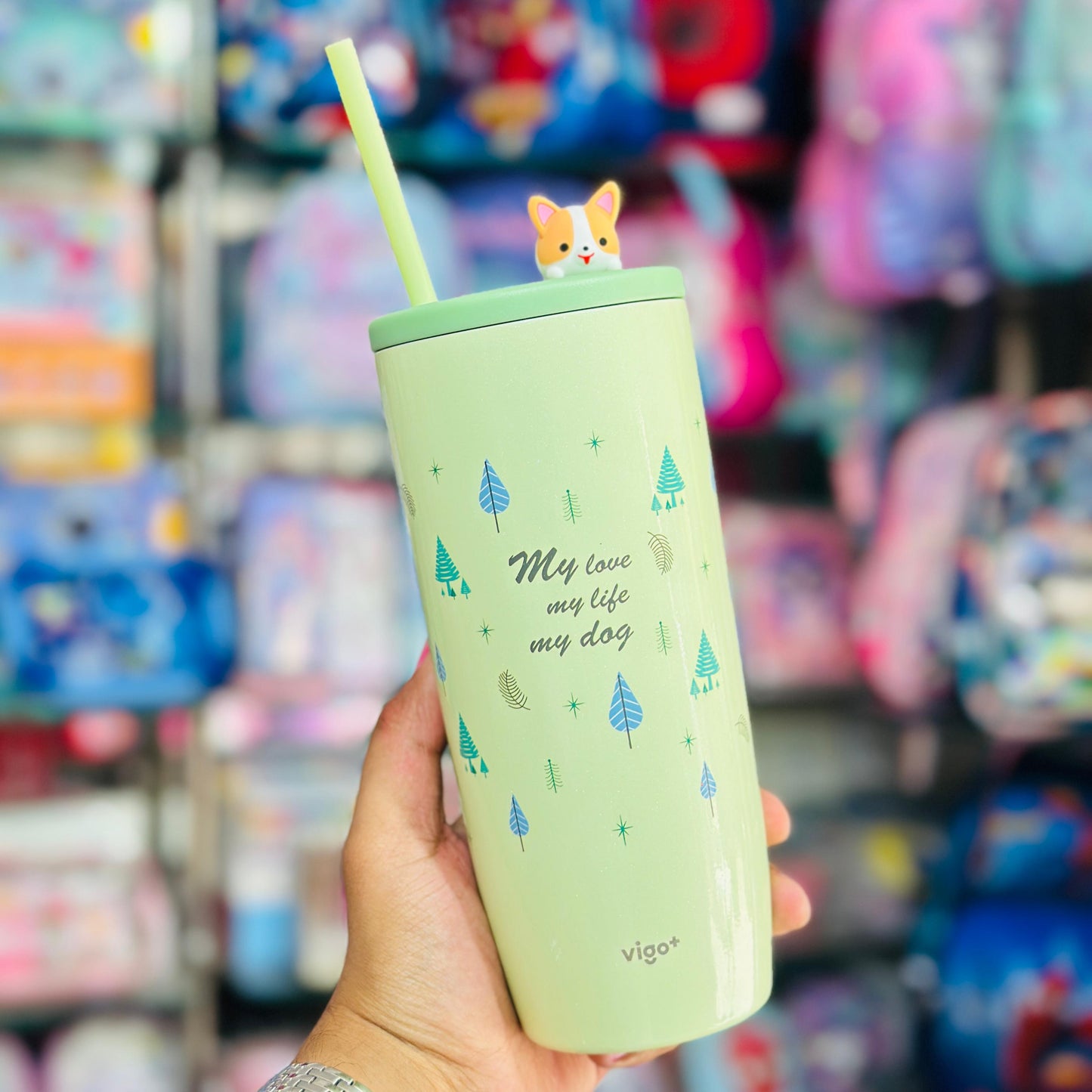 Vigo 700ml Insulated Stainless Steel Tumbler with Straw
