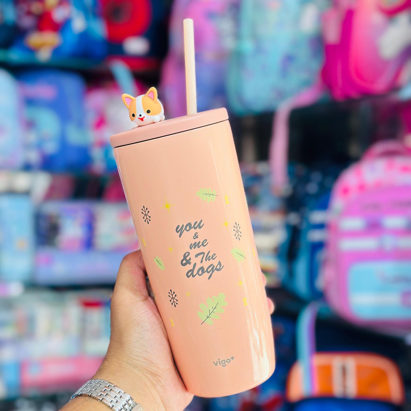 Vigo 700ml Insulated Stainless Steel Tumbler with Straw