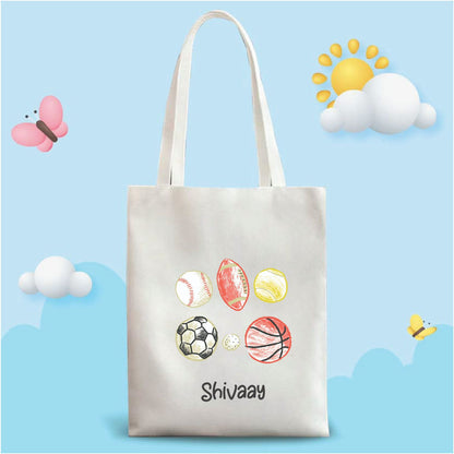 Personalized Washable White Laminated Tote Bag