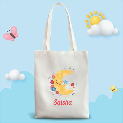 Personalized Washable White Laminated Tote Bag