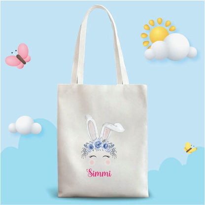 Personalized Washable White Laminated Tote Bag