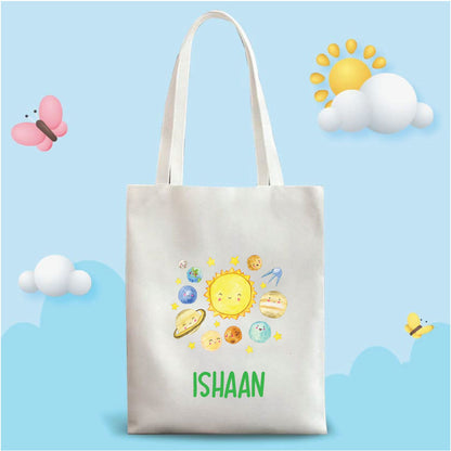 Personalized Washable White Laminated Tote Bag