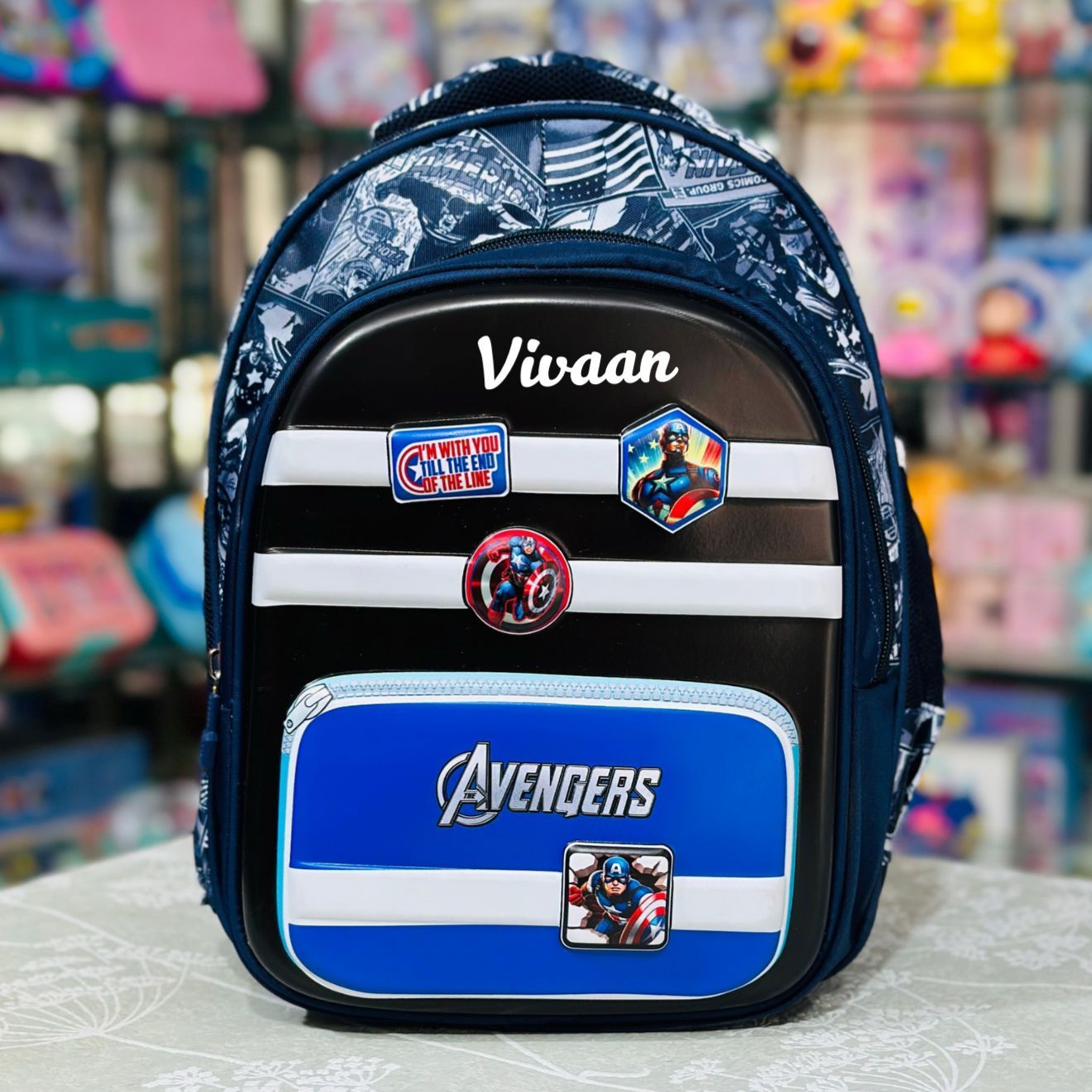 15-Inch Hardshell Triple-Zipper Backpack