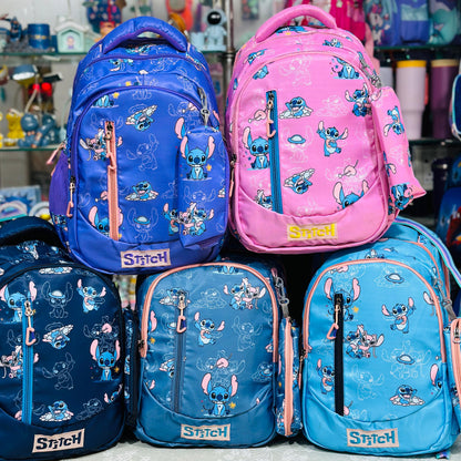Stitch 16-Inch Premium Quad-Zipper Backpack