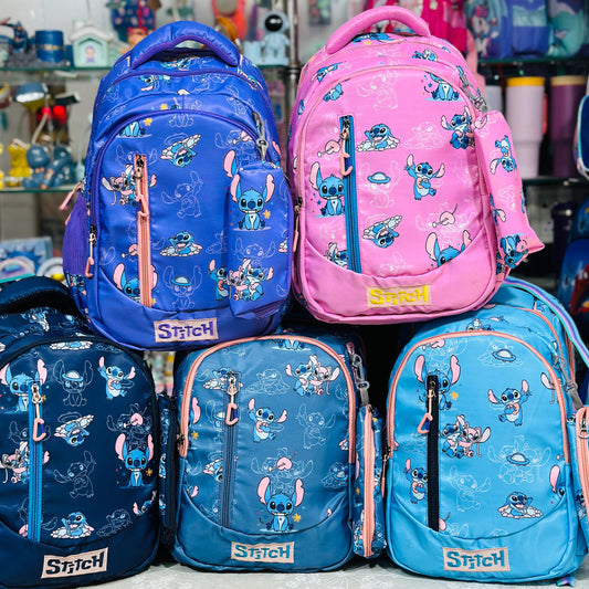 Stitch 16-Inch Premium Quad-Zipper Backpack