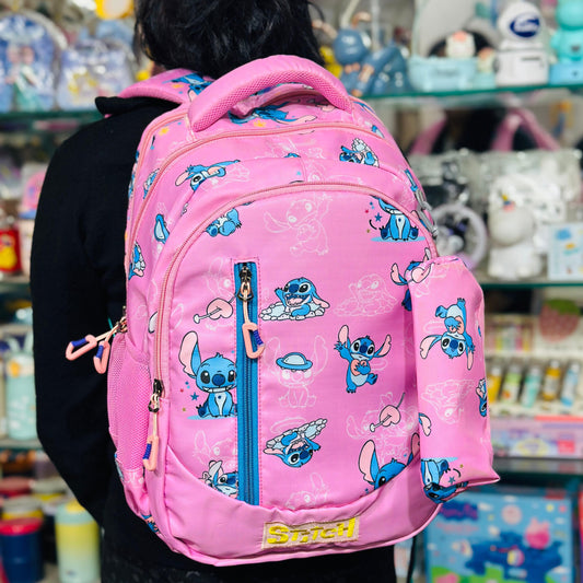 Stitch 16-Inch Premium Quad-Zipper Backpack