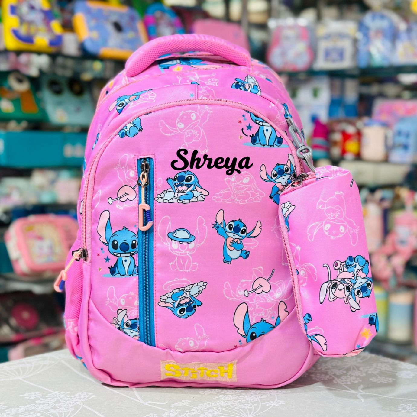 Stitch 16-Inch Premium Quad-Zipper Backpack