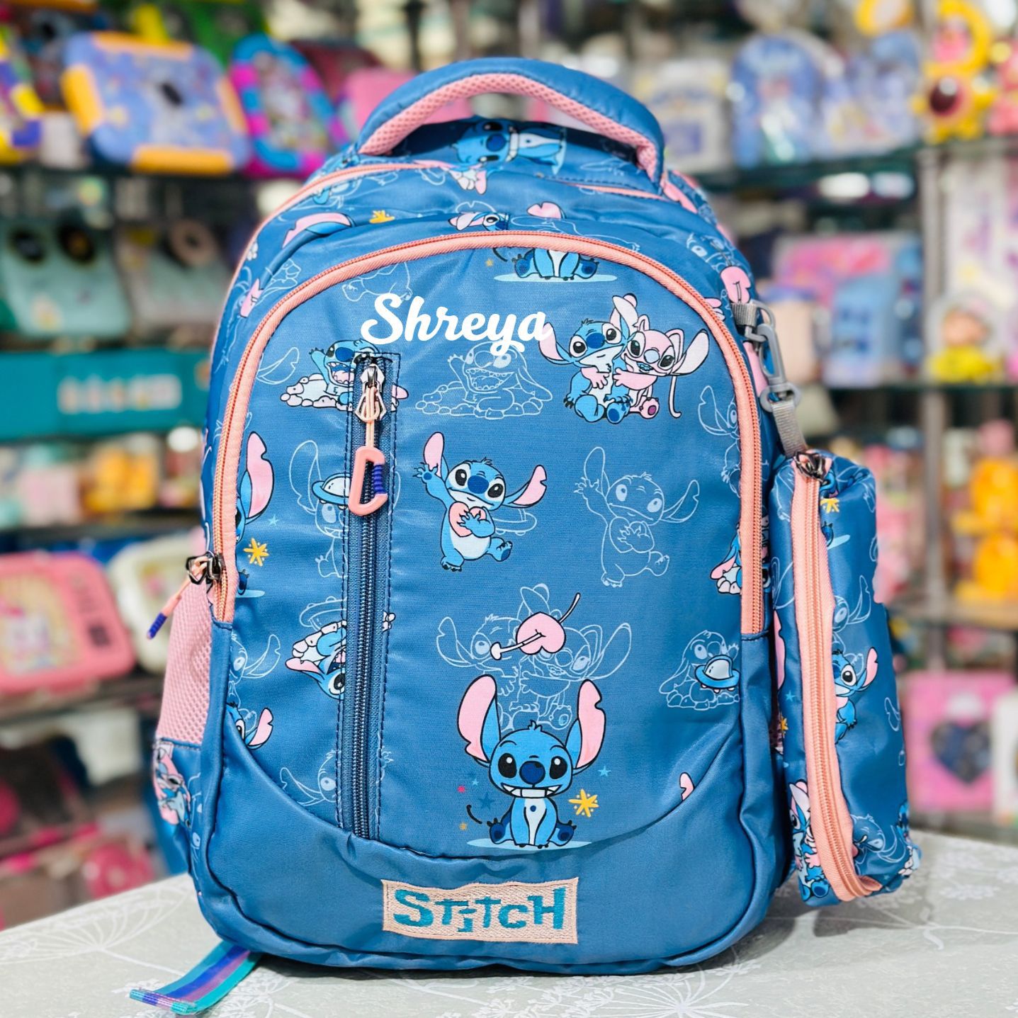 Stitch 16-Inch Premium Quad-Zipper Backpack