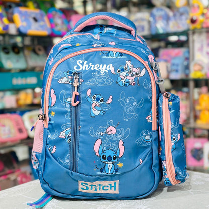 Stitch 16-Inch Premium Quad-Zipper Backpack