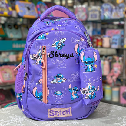 Stitch 16-Inch Premium Quad-Zipper Backpack